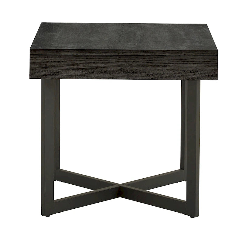 Table d'appoint Eldersley en bois avec un tiroir par iNSPIRE Q Modern