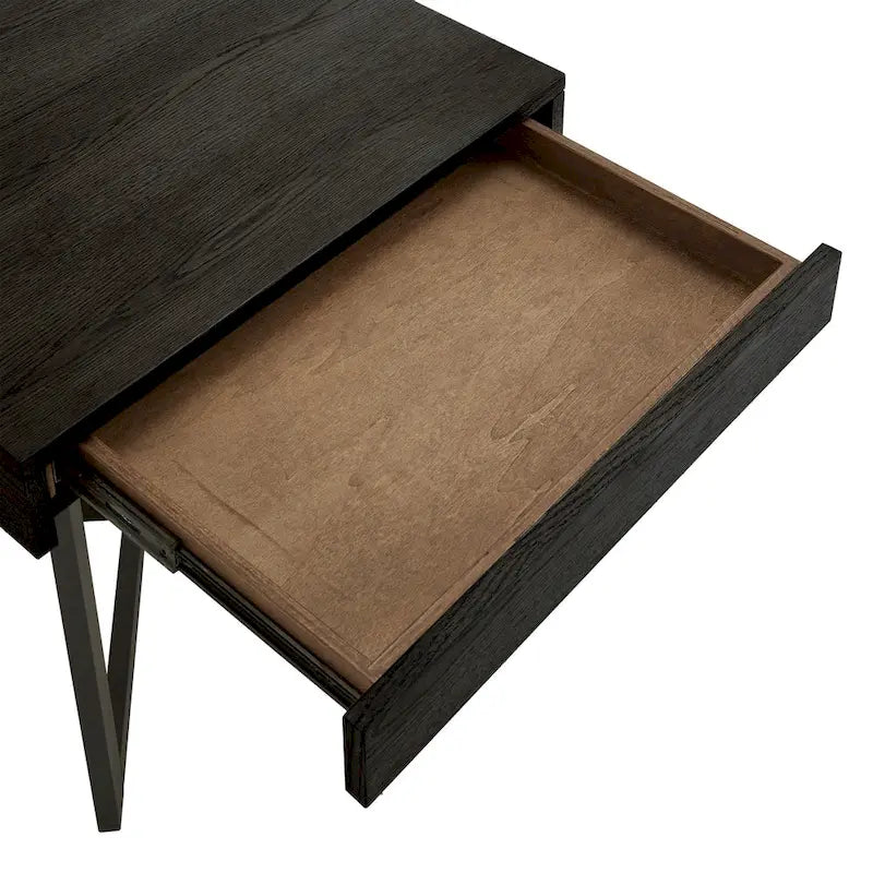 Table d'appoint Eldersley en bois avec un tiroir par iNSPIRE Q Modern