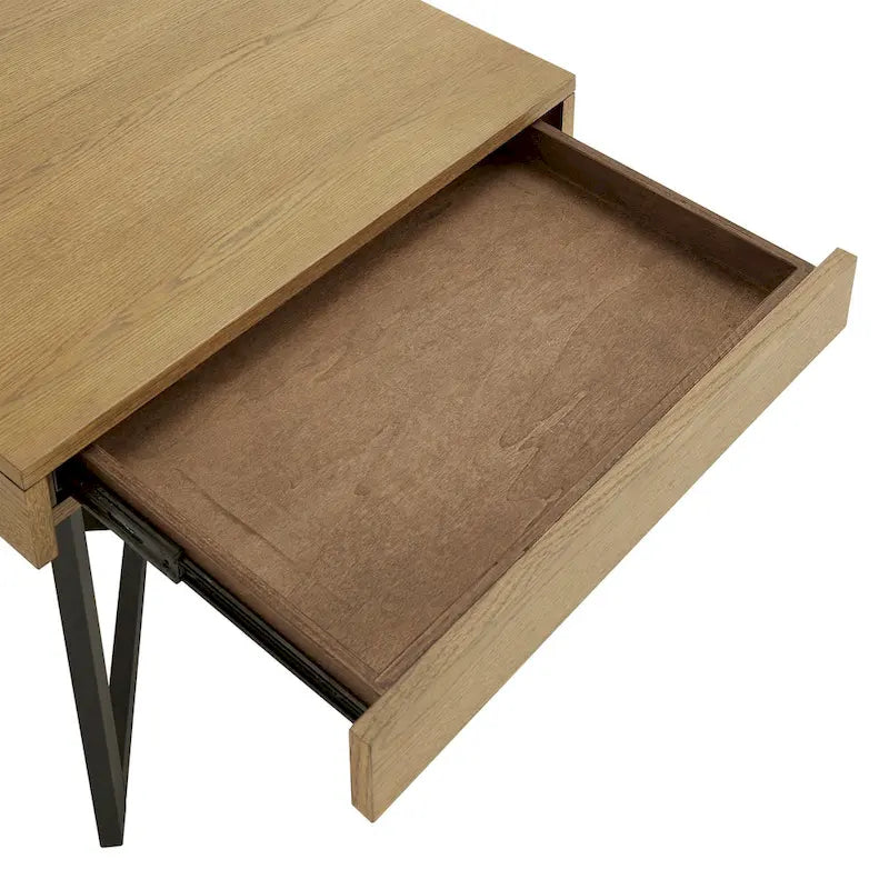 Table d'appoint Eldersley en bois avec un tiroir par iNSPIRE Q Modern