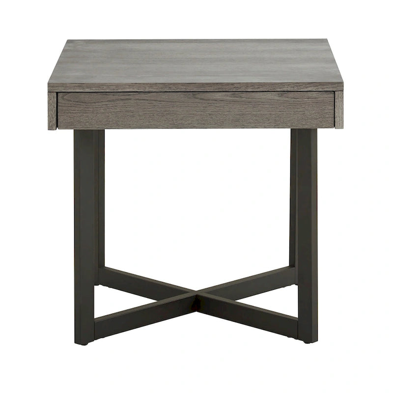 Table d'appoint Eldersley en bois avec un tiroir par iNSPIRE Q Modern