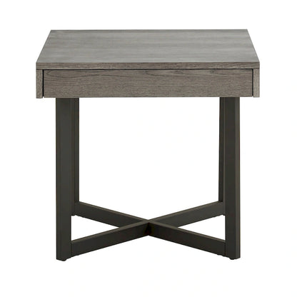 Table d'appoint Eldersley en bois avec un tiroir par iNSPIRE Q Modern