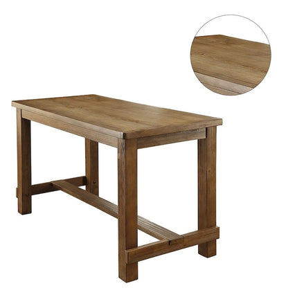 Table haute rectangulaire couleur naturelle - Couleur naturelle