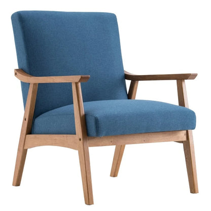 Fauteuil d'appoint Home Comfort style moderne du milieu du siècle avec structure en bois