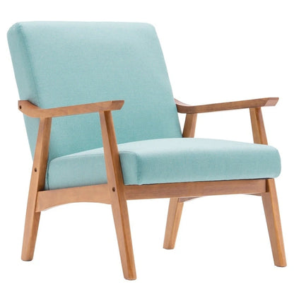 Fauteuil d'appoint Home Comfort style moderne du milieu du siècle avec structure en bois