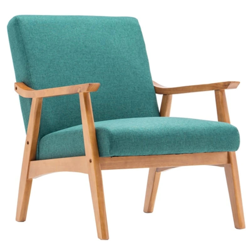 Fauteuil d'appoint Home Comfort style moderne du milieu du siècle avec structure en bois
