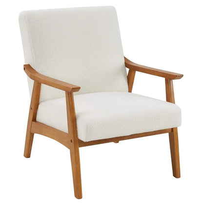 Fauteuil d'appoint Home Comfort style moderne du milieu du siècle avec structure en bois