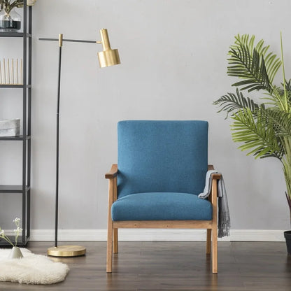 Fauteuil d'appoint Home Comfort style moderne du milieu du siècle avec structure en bois