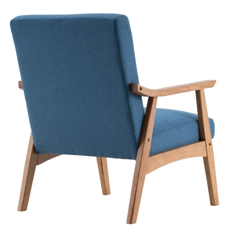 Fauteuil d'appoint Home Comfort style moderne du milieu du siècle avec structure en bois