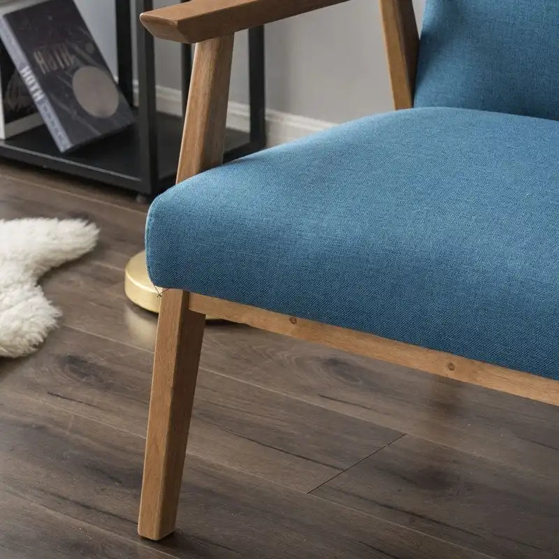 Fauteuil d'appoint Home Comfort style moderne du milieu du siècle avec structure en bois