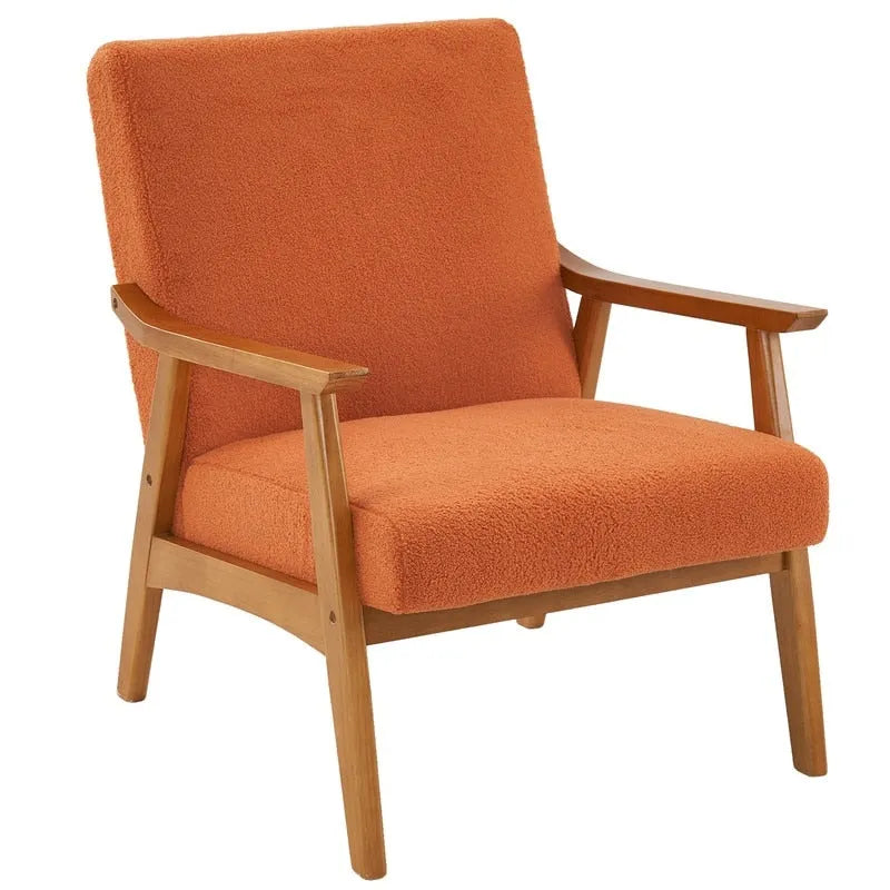 Fauteuil d'appoint Home Comfort style moderne du milieu du siècle avec structure en bois