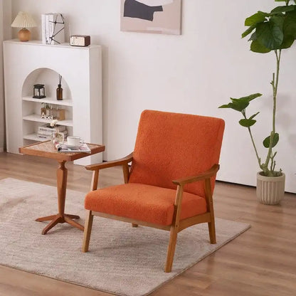 Fauteuil d'appoint Home Comfort style moderne du milieu du siècle avec structure en bois