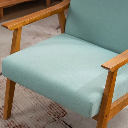 Fauteuil d'appoint Home Comfort style moderne du milieu du siècle avec structure en bois
