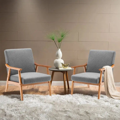 Fauteuil d'appoint Home Comfort style moderne du milieu du siècle avec structure en bois