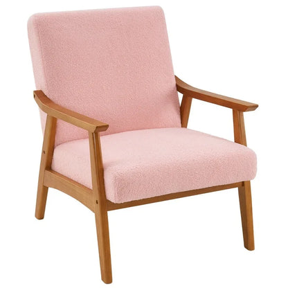 Fauteuil d'appoint Home Comfort style moderne du milieu du siècle avec structure en bois