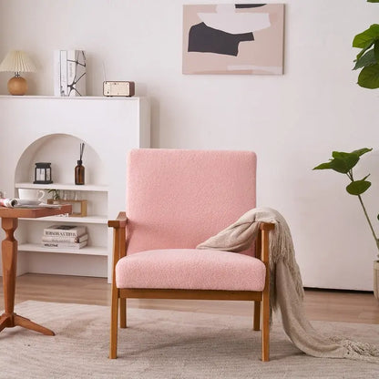 Fauteuil d'appoint Home Comfort style moderne du milieu du siècle avec structure en bois
