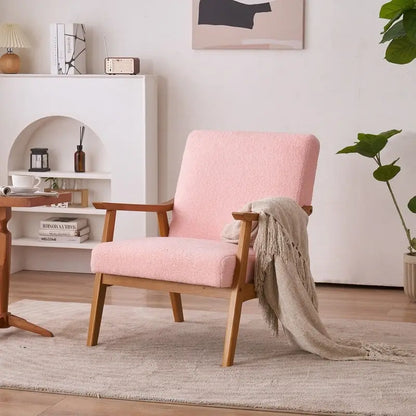 Fauteuil d'appoint Home Comfort style moderne du milieu du siècle avec structure en bois