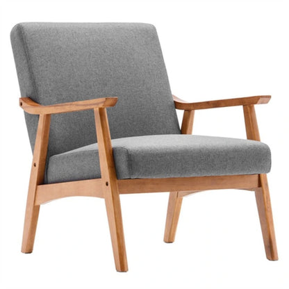 Fauteuil d'appoint Home Comfort style moderne du milieu du siècle avec structure en bois
