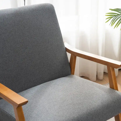 Fauteuil d'appoint Home Comfort style moderne du milieu du siècle avec structure en bois