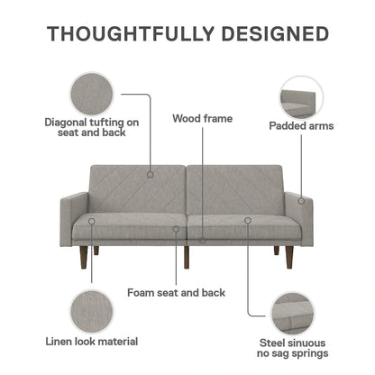 Futon en lin Marci Avenue Greene