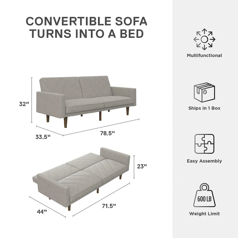 Futon en lin Marci Avenue Greene
