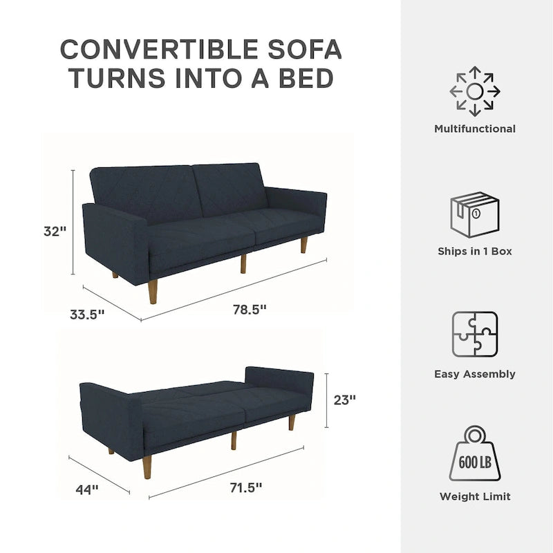 Futon en lin Marci Avenue Greene