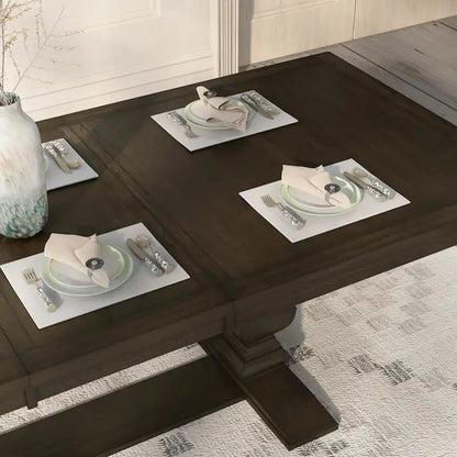 Table de salle à manger extensible en bois Gray Barn Ruddy Road Espresso de 94 pouces