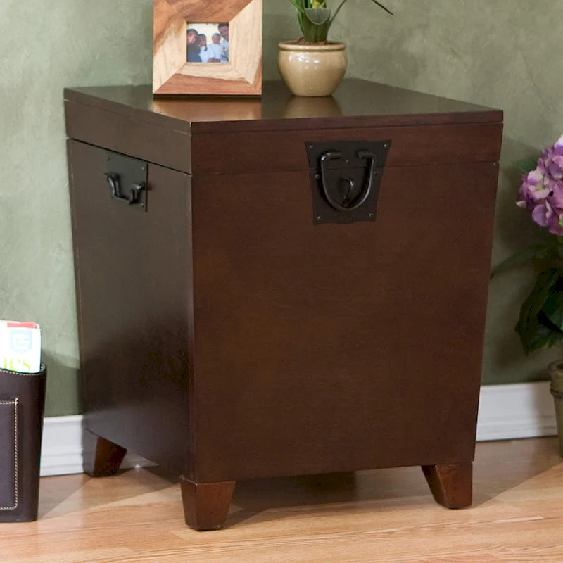 Table d'appoint SEI Furniture Liatris Espresso Trunk