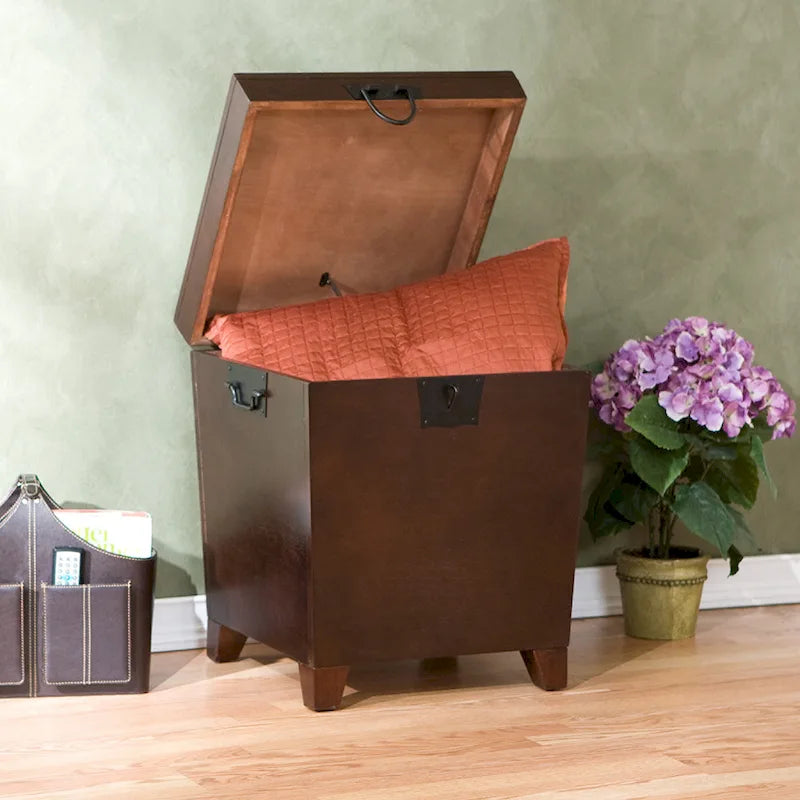 Table d'appoint SEI Furniture Liatris Espresso Trunk