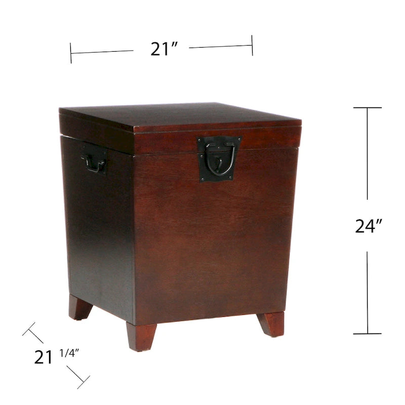 Table d'appoint SEI Furniture Liatris Espresso Trunk