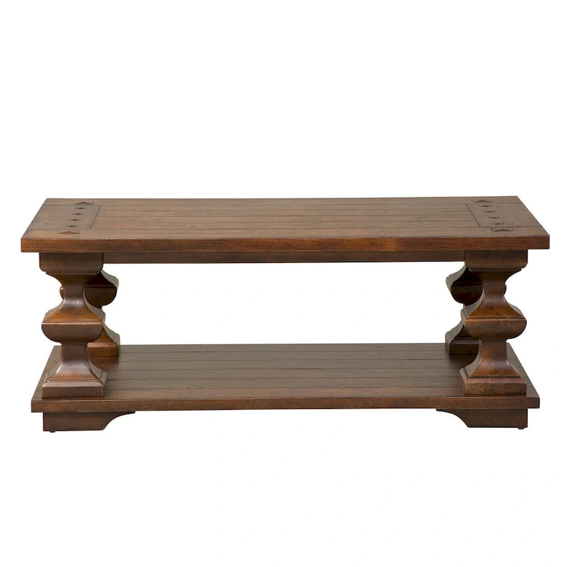 Table basse Sedona Kona Brown avec plateau en chêne massif