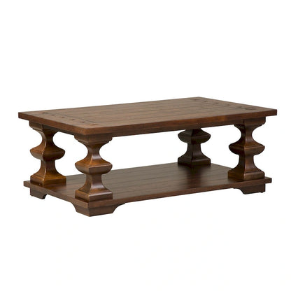 Table basse Sedona Kona Brown avec plateau en chêne massif