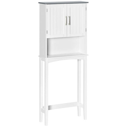Meuble de rangement moderne Kleankin à double porte pour toilettes, organisateur de salle de bain