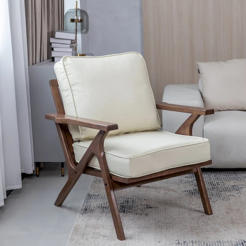 Fauteuil d'appoint, fauteuil de salon, fauteuil moderne du milieu du siècle, fauteuil de lecture d'appoint avec accoudoir.