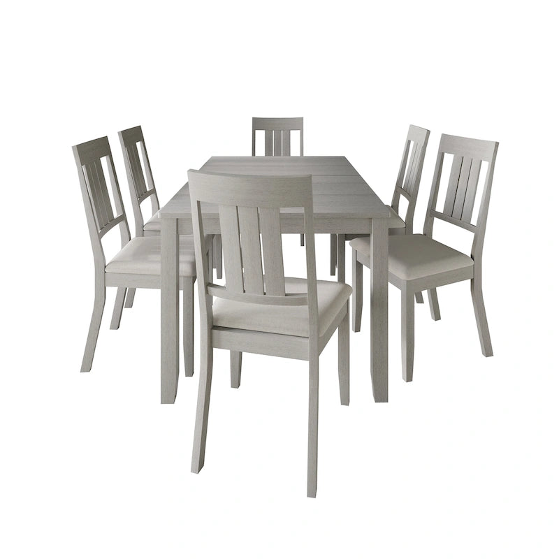 Ensemble de salle à manger classique en bois 7 pièces CraftPorch