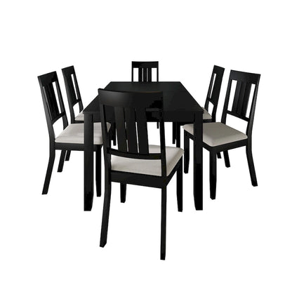 Ensemble de salle à manger classique en bois 7 pièces CraftPorch
