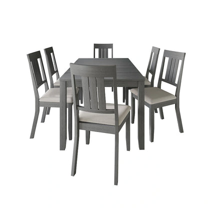 Ensemble de salle à manger classique en bois 7 pièces CraftPorch