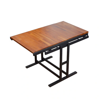 Table transformable en bois massif / Table étagère convertible pour petits espaces / Présentoir multifonctionnel