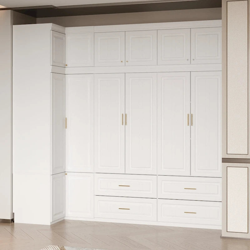 Closet Organizatin Armoires Wardrobes Hanging 4 Drawers Large Storage