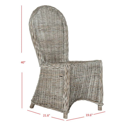 Chaises de salle à manger SAFAVIEH Manolica blanchies (lot de 2) - 19,5 x 26 x 40,5 cm - 20 cm (L) x 26 cm (P) x 41 cm (H)