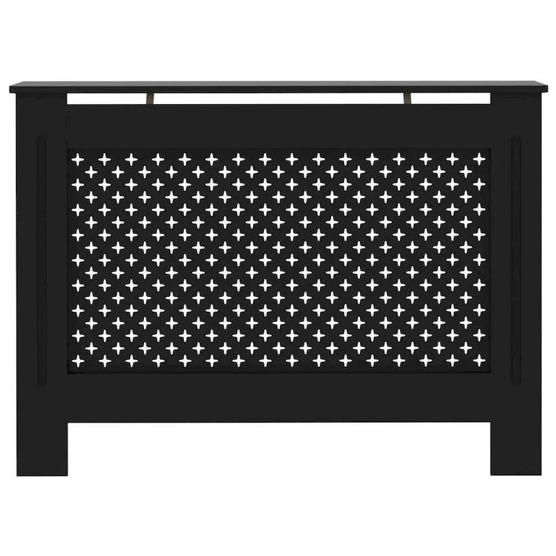 Cache-radiateur vidaXL noir 44,1 x 7,5 x 32,1 cm en MDF