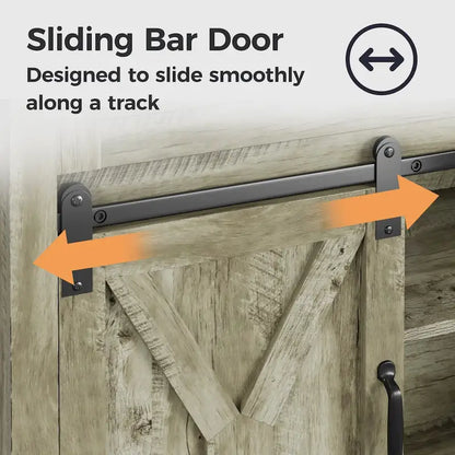 Meuble bar Royalcraft de 132 cm avec casier à vin et grand espace de rangement
