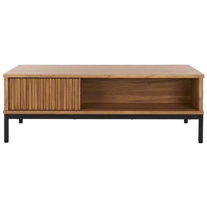 Table basse de rangement 2 portes SAFAVIEH Tamayo - 111 cm L x 55 cm P x 39 cm H - 44 cm L x 21 cm P x 15 cm H