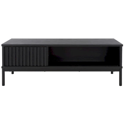 Table basse de rangement 2 portes SAFAVIEH Tamayo - 111 cm L x 55 cm P x 39 cm H - 44 cm L x 21 cm P x 15 cm H