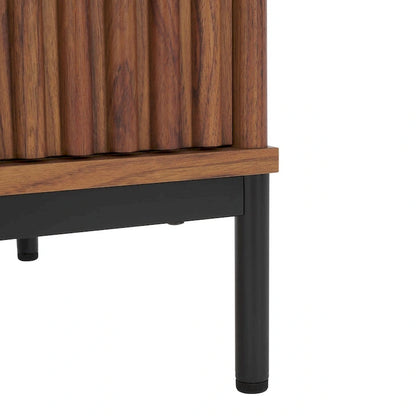 Table basse de rangement 2 portes SAFAVIEH Tamayo - 111 cm L x 55 cm P x 39 cm H - 44 cm L x 21 cm P x 15 cm H