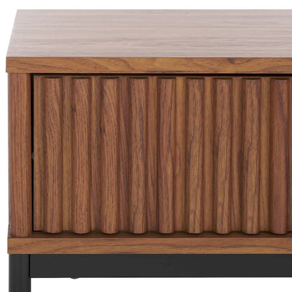 Table basse de rangement 2 portes SAFAVIEH Tamayo - 111 cm L x 55 cm P x 39 cm H - 44 cm L x 21 cm P x 15 cm H