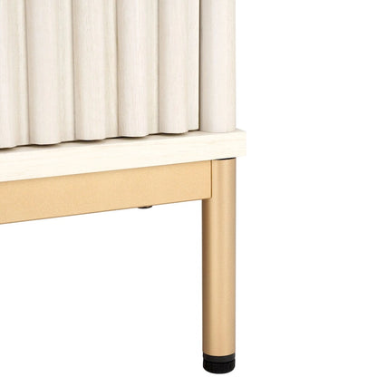 Table basse de rangement 2 portes SAFAVIEH Tamayo - 111 cm L x 55 cm P x 39 cm H - 44 cm L x 21 cm P x 15 cm H