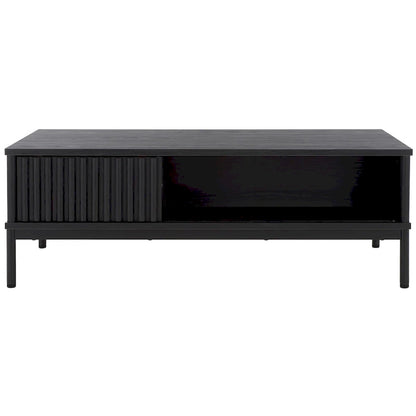 Table basse de rangement 2 portes SAFAVIEH Tamayo - 111 cm L x 55 cm P x 39 cm H - 44 cm L x 21 cm P x 15 cm H