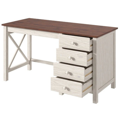 Coiffeuse en bois, grande coiffeuse Corona