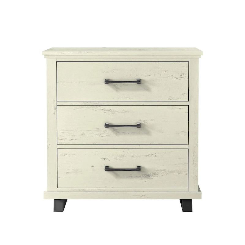 Farmhouse 4-Piece Bedroom Set - 2 Nightstand, 1 Chest and 1 Dresser
