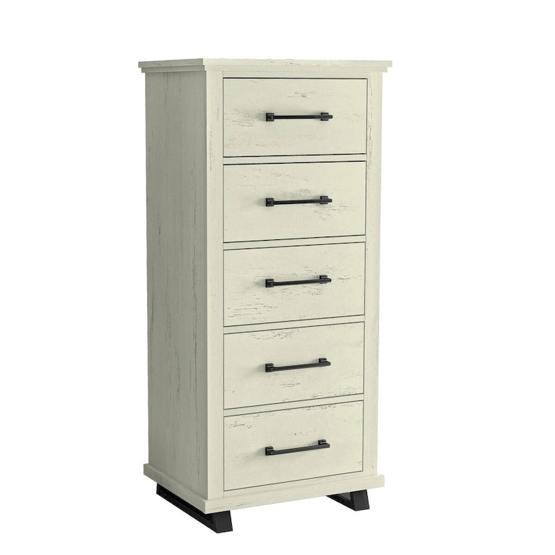 Ensemble de chambre à coucher style ferme 4 pièces - 2 tables de chevet, 1 commode et 1 coiffeuse